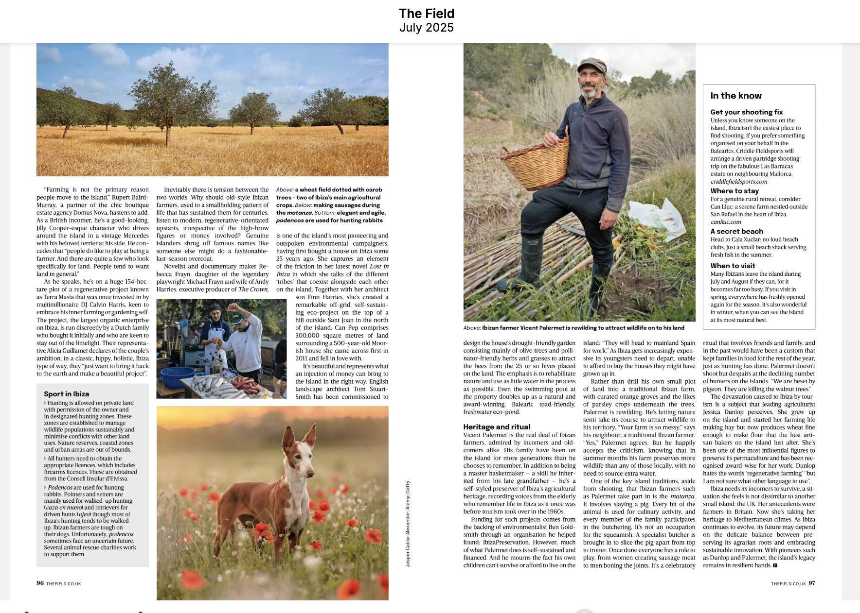The Field magazine July 2025 England. 