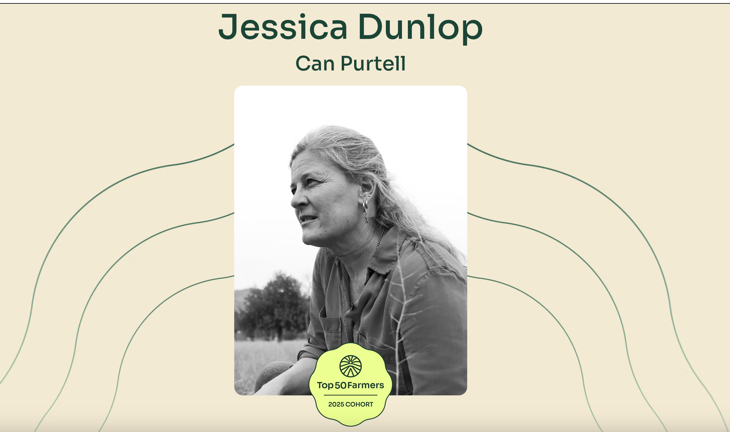 Top 50 Farmers 2025 cohort (webpage) 