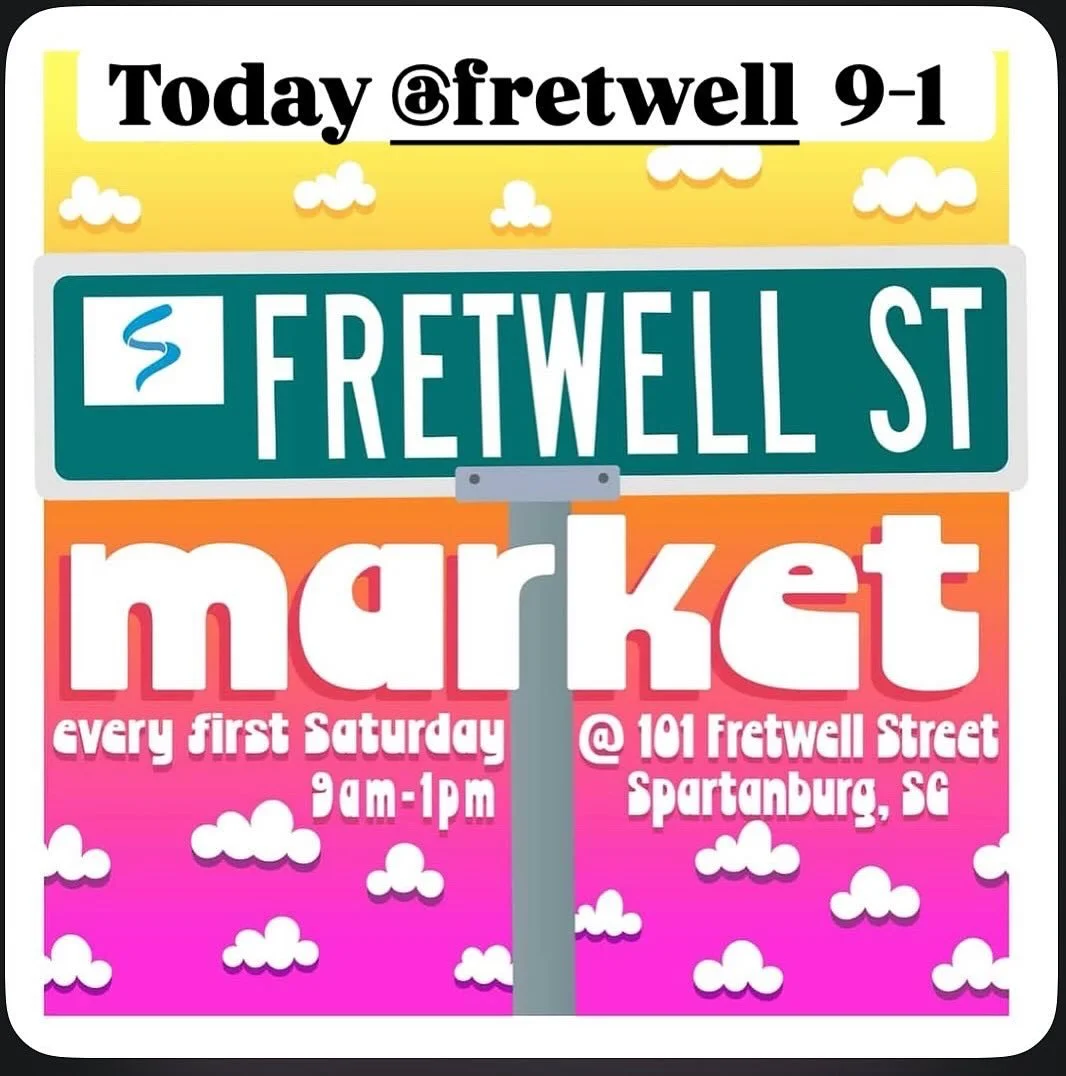 Today @fretwellmarket 9-1 and @simpsonvillemarket 8-12. Come see us!