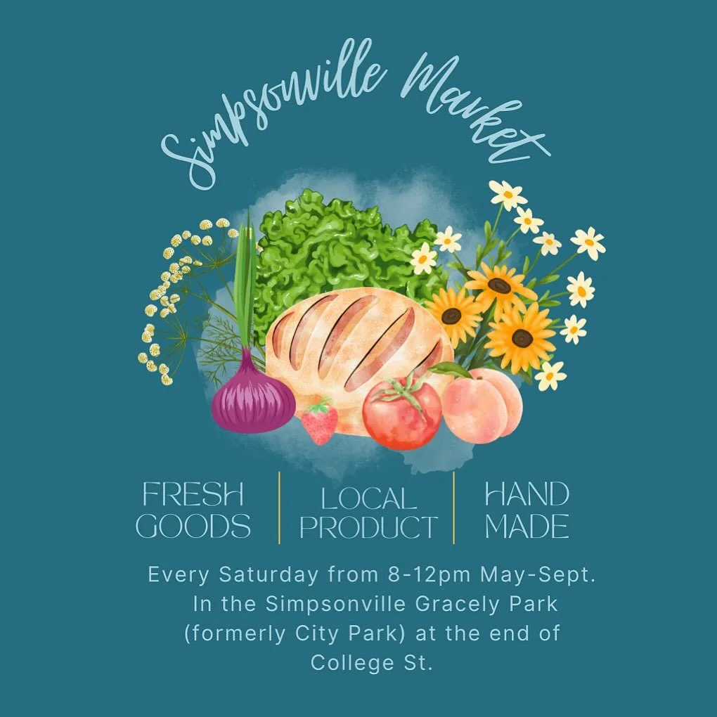 Only three weeks left! Come see us tomorrow for all the good stuff! @simpsonvillemarket
