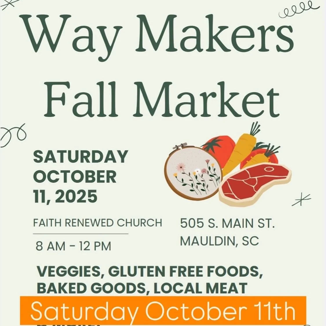 We will be in two places this week. Please come see us!
