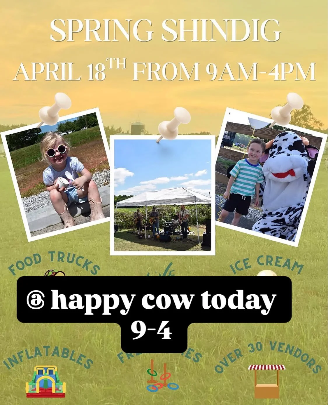 Come out today and see us! @happycowcreamerysc