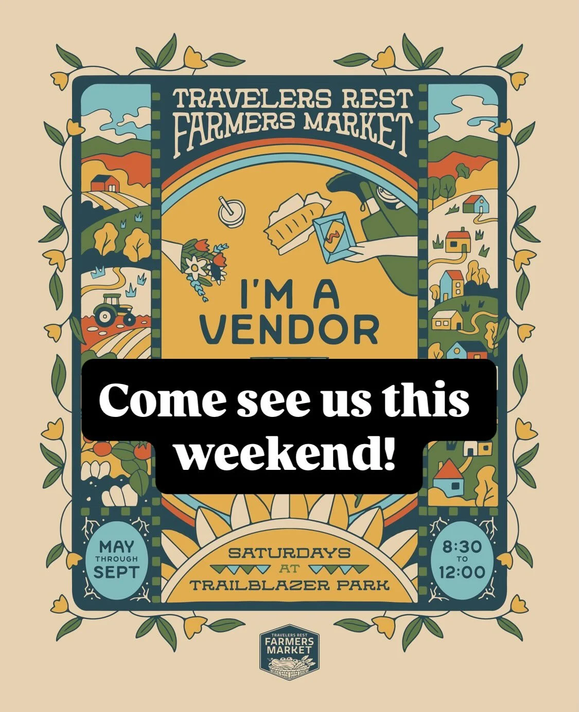 Come see us this weekend @trfarmersmarket and with @my.gf.chef at Farm Day!