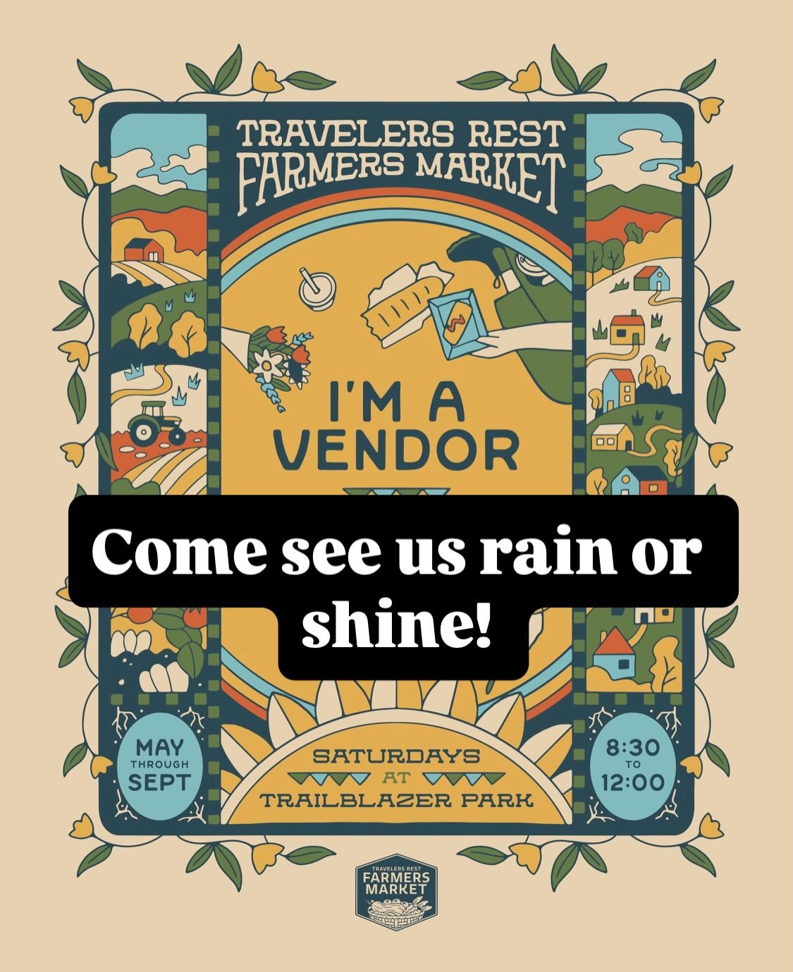 We hope to see you tomorrow @trfarmersmarket Rain or shine we will be there with all the baked goods.