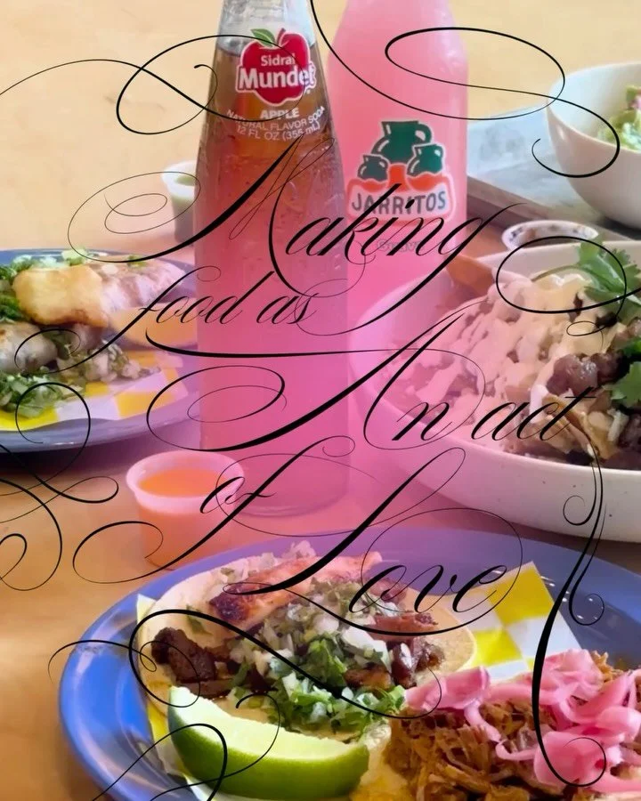 making food as an act of love&hellip; 

like when your grandma always made sure you were fed and then some. or like when your dad gave you the first bite of carne asada. 

every recipe contains stories of love, loss, life &amp; grief. 

to love is to