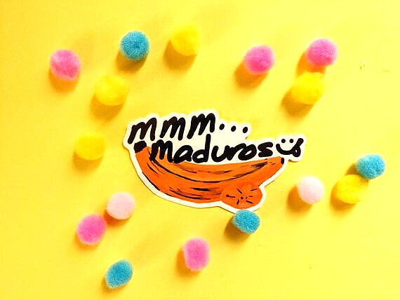platanos maduro sticker