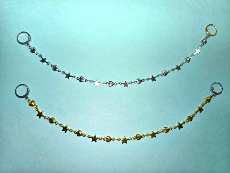 metal star mask chains [made to order!]