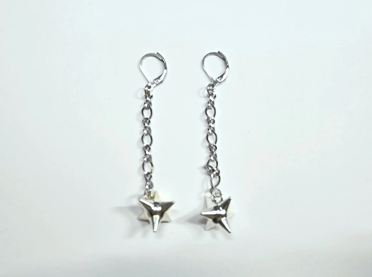 fierce flail - stainless steel chain earrings