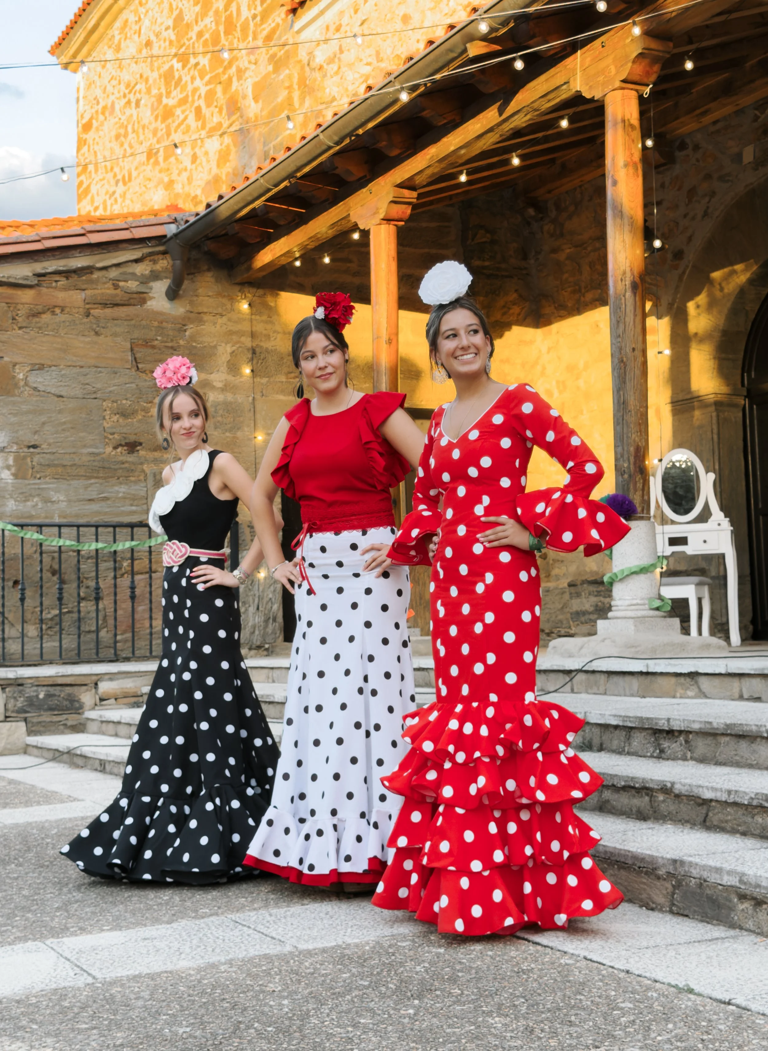 Desfile de moda: Flamenca por un día - colores al atardecer