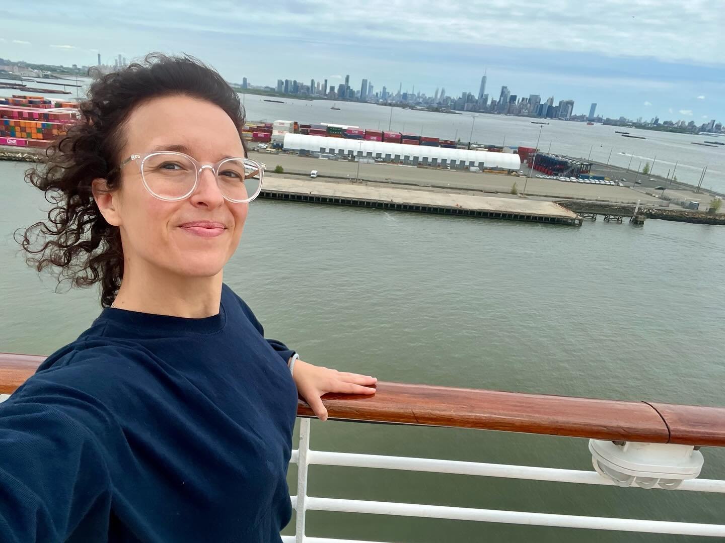 Your girl made it to NYC! I&rsquo;m now on board the Liberty of the Seas &amp; enjoying a view of the city behind me. Here&rsquo;s to another international music adventure! ❤️🗽#cruiselife #musician #newyork #adventure