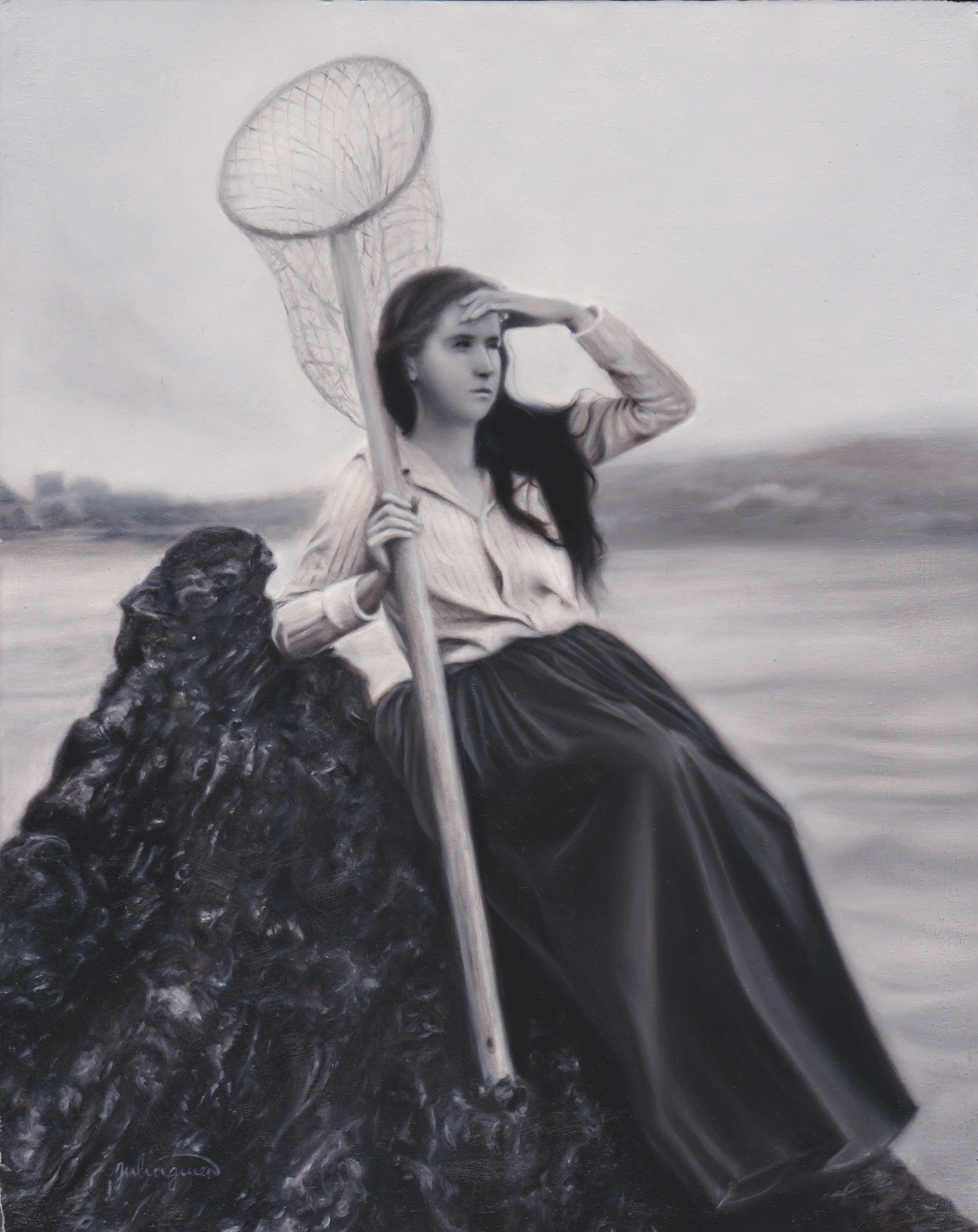 "Strength From Shore" 8x10 in. Oil (2023)