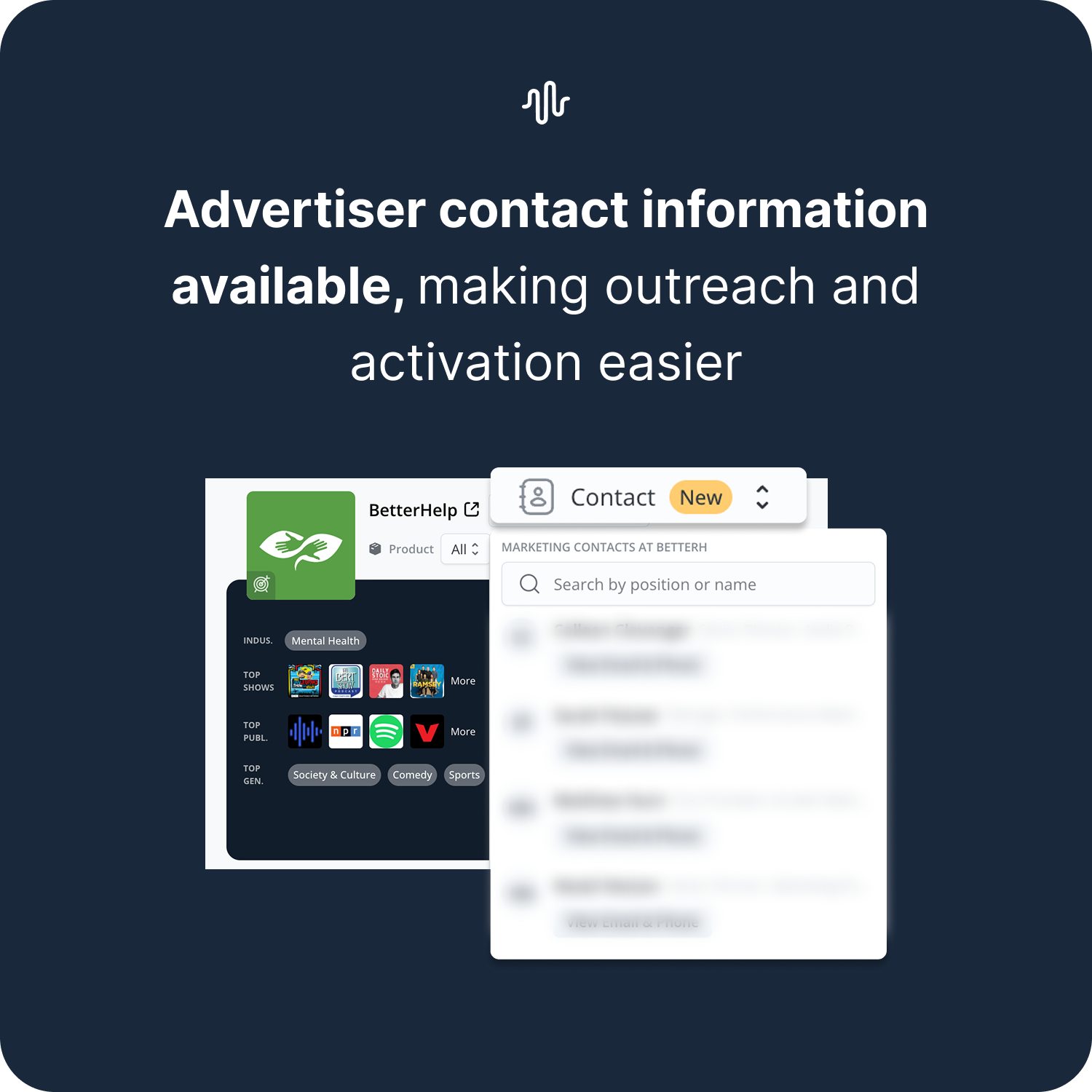 Advertiser Contact Info