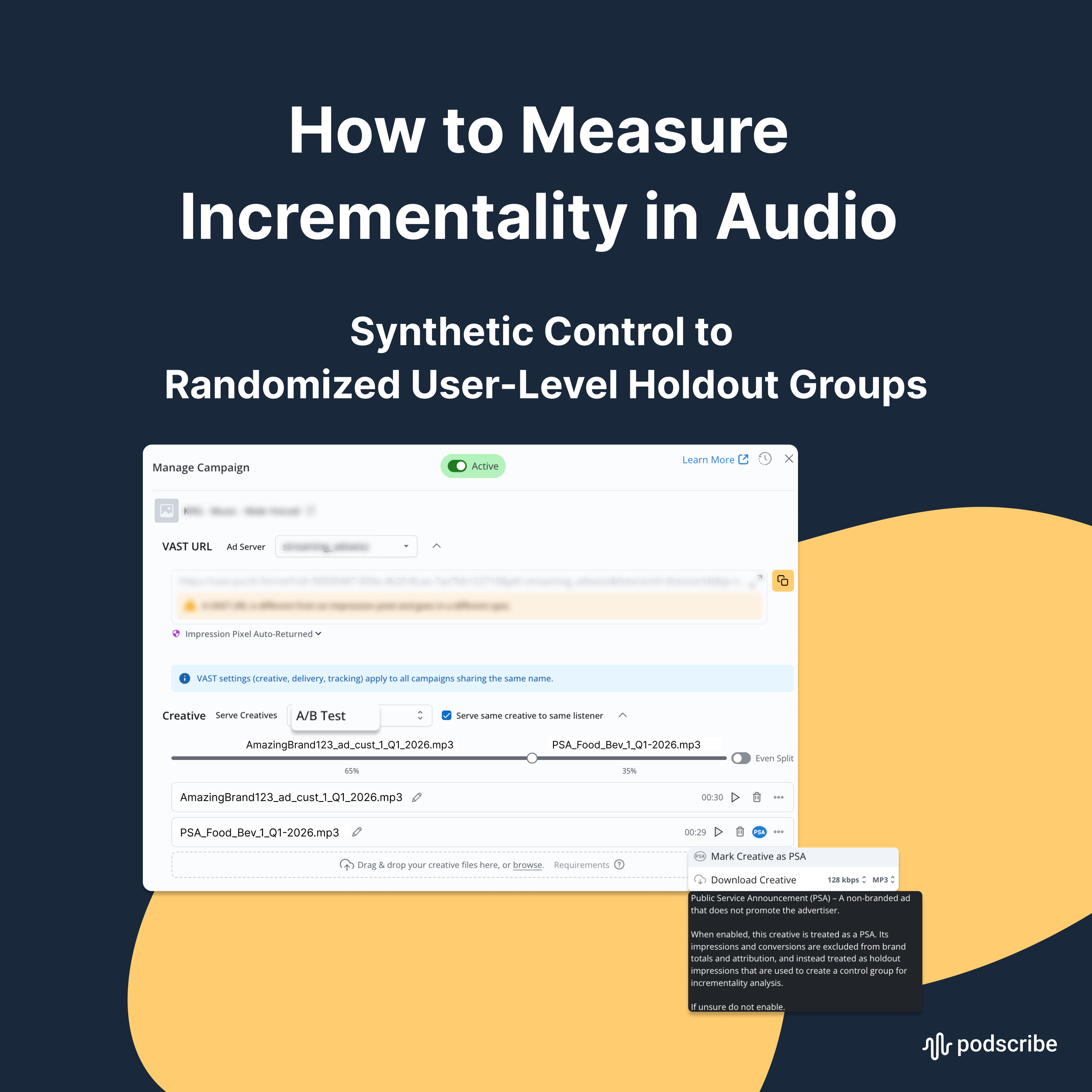 How to Measure Incrementality in Audio