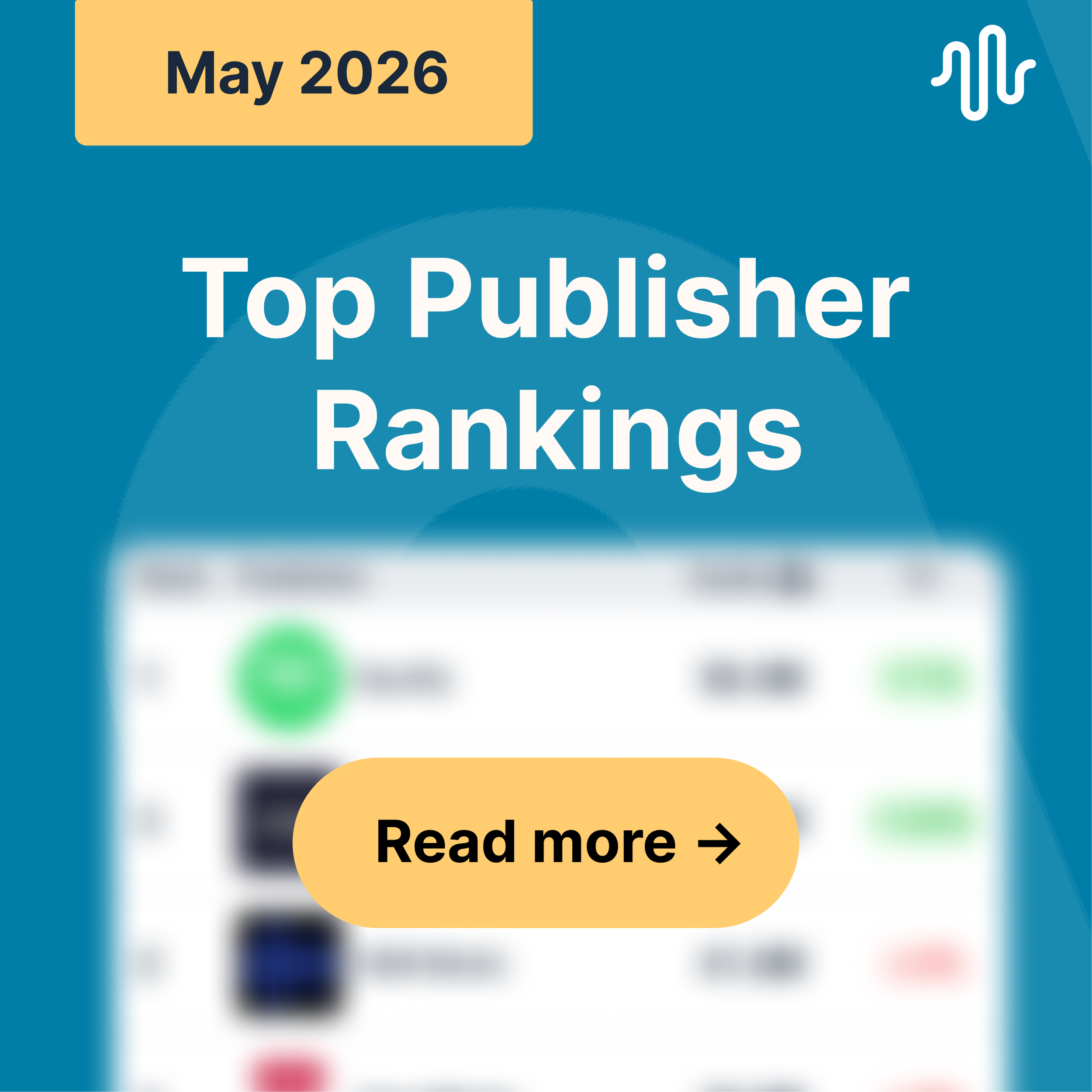 May 2026 Top Podcast Publishers