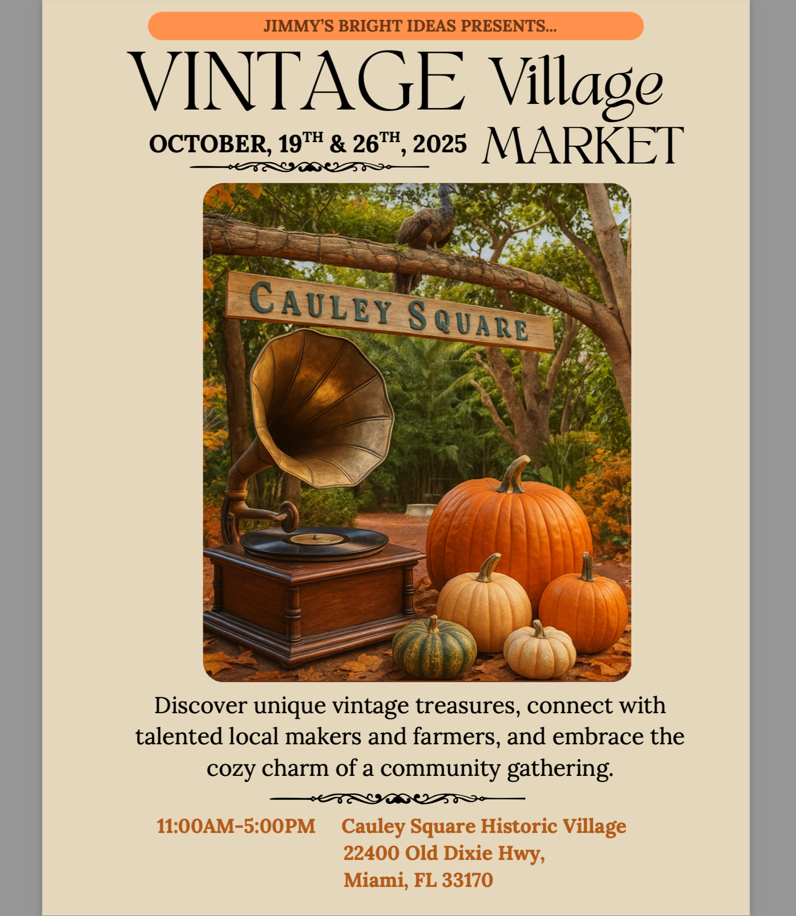 Jimmy's Bright's Vintage Village Market 2025