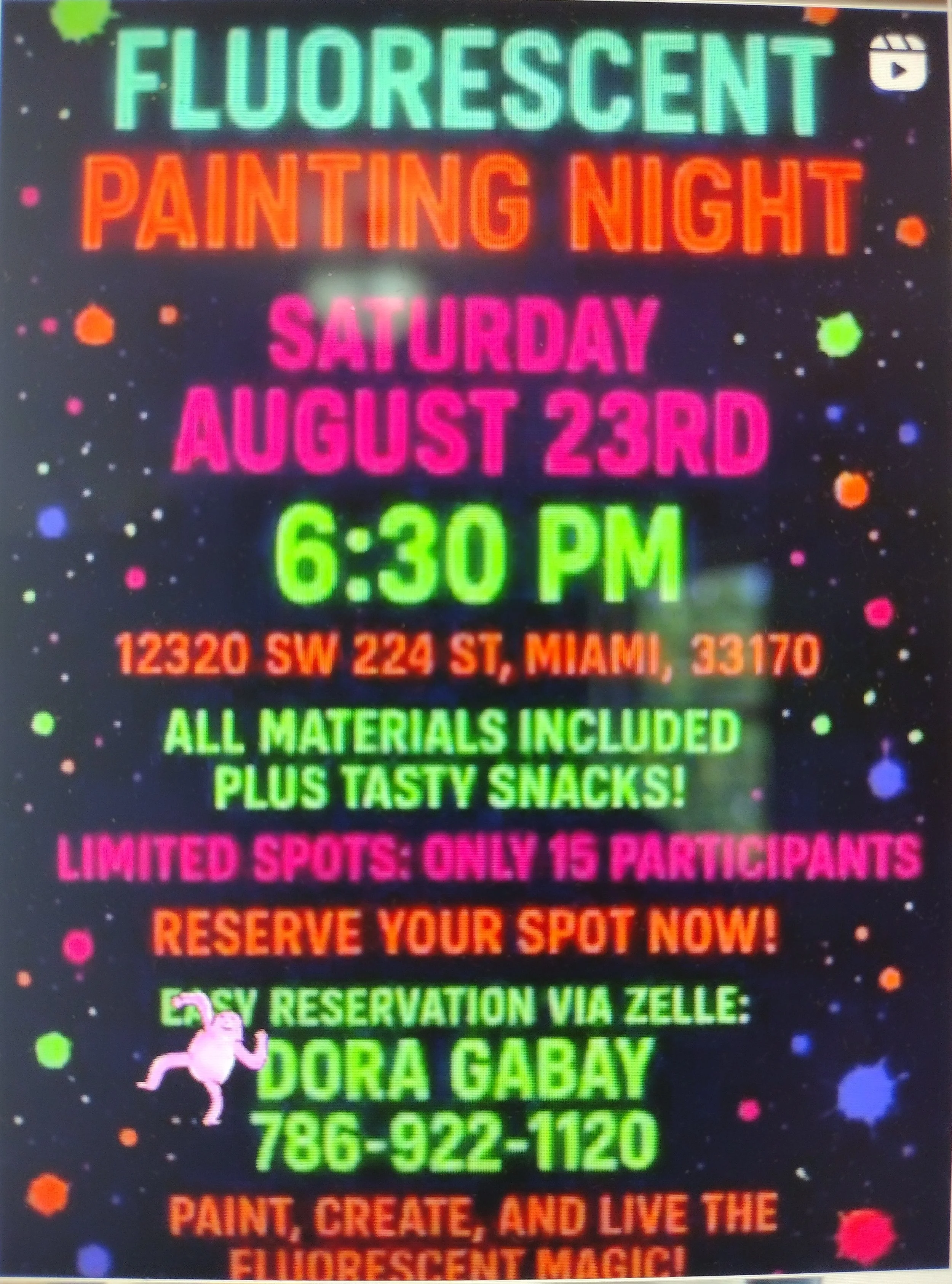 DGabay Gallery's Fluorescent Painting Night