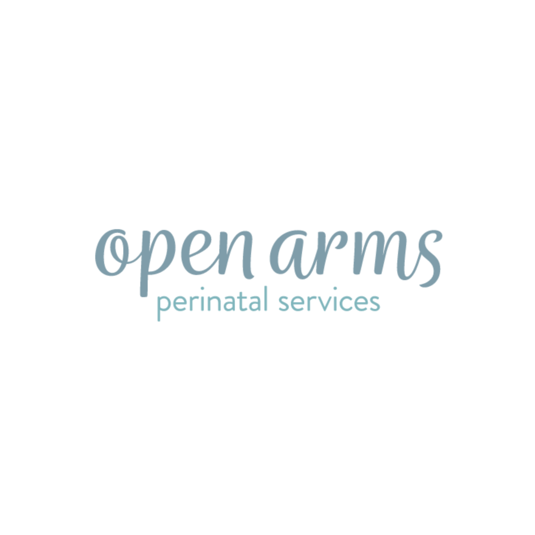 Logo with the words Open Arms Perinatal Services