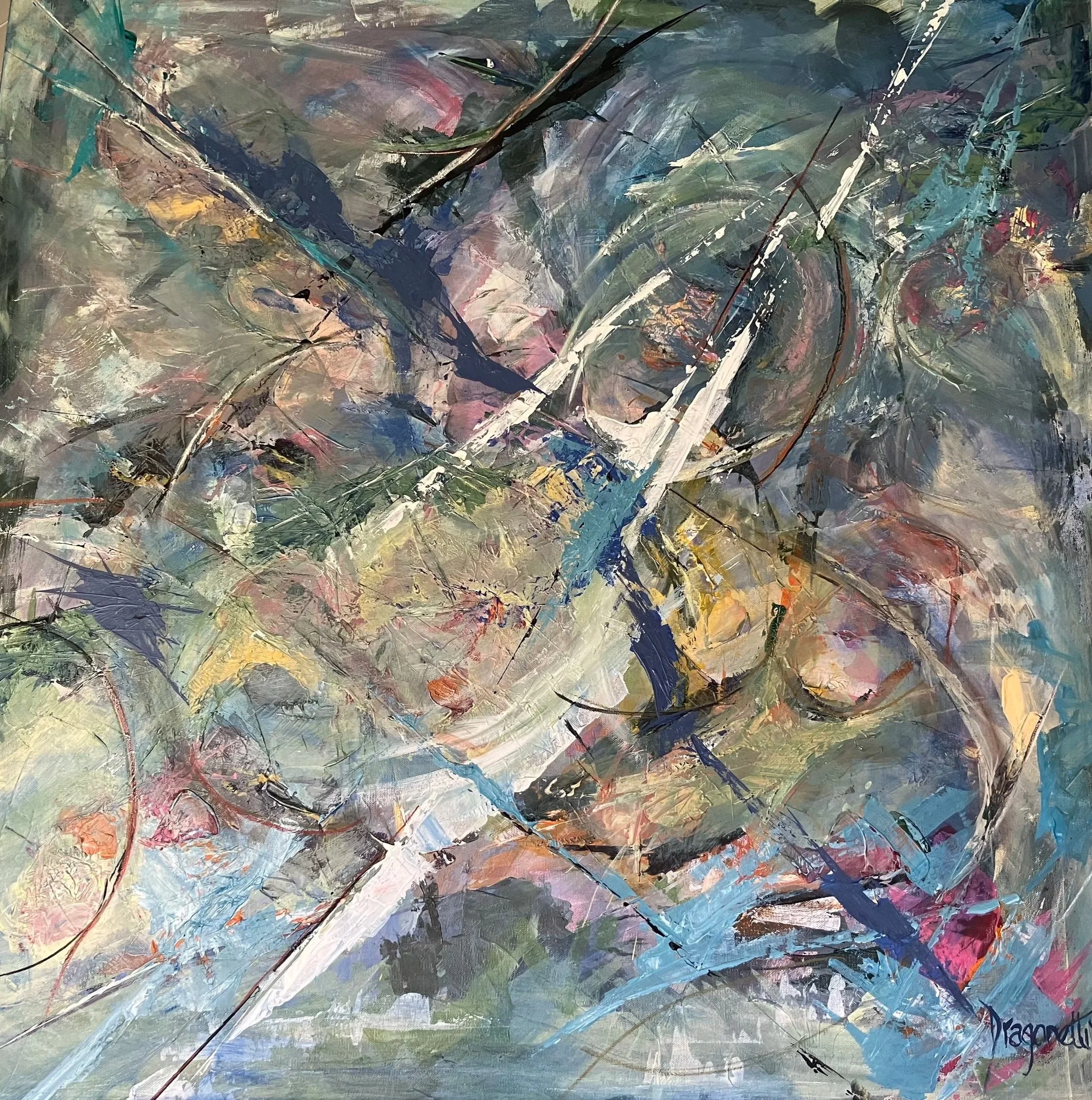 SOLD 'Journey' | Acrylic on canvas | Unframed | 1m x 1m
