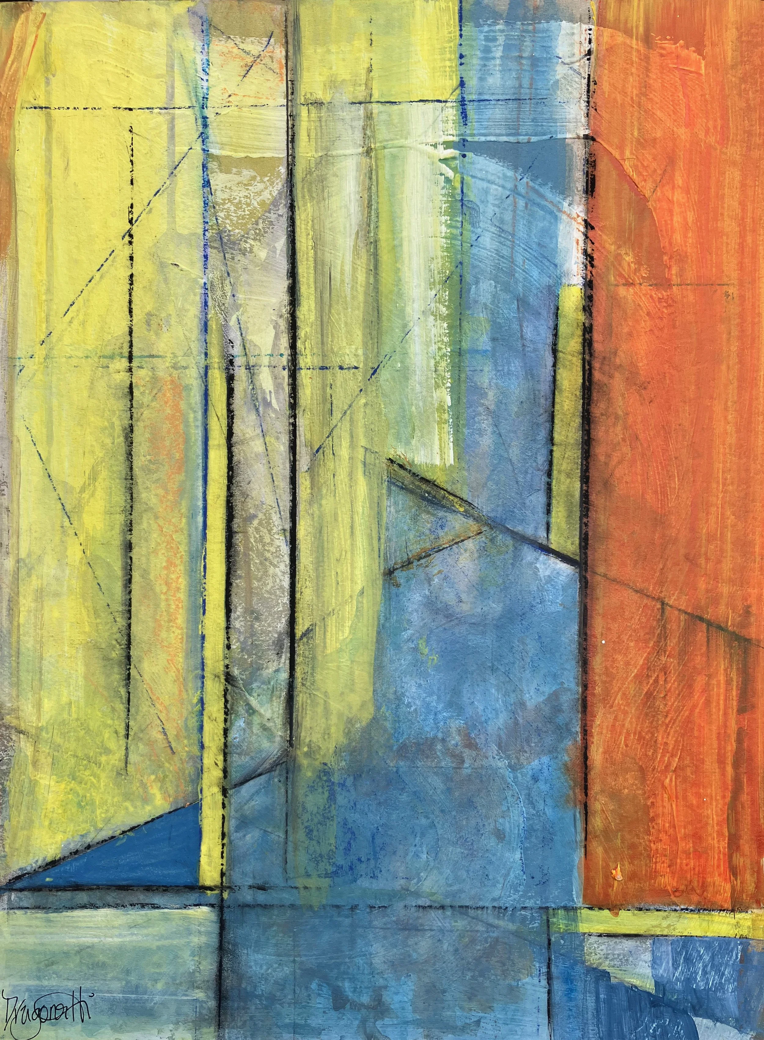 SOLD | Searching | Acrylic and charcoal on board | 2025 | Matt black frame L67  x 55cm
Artwork within frame W 36 x 47 cm