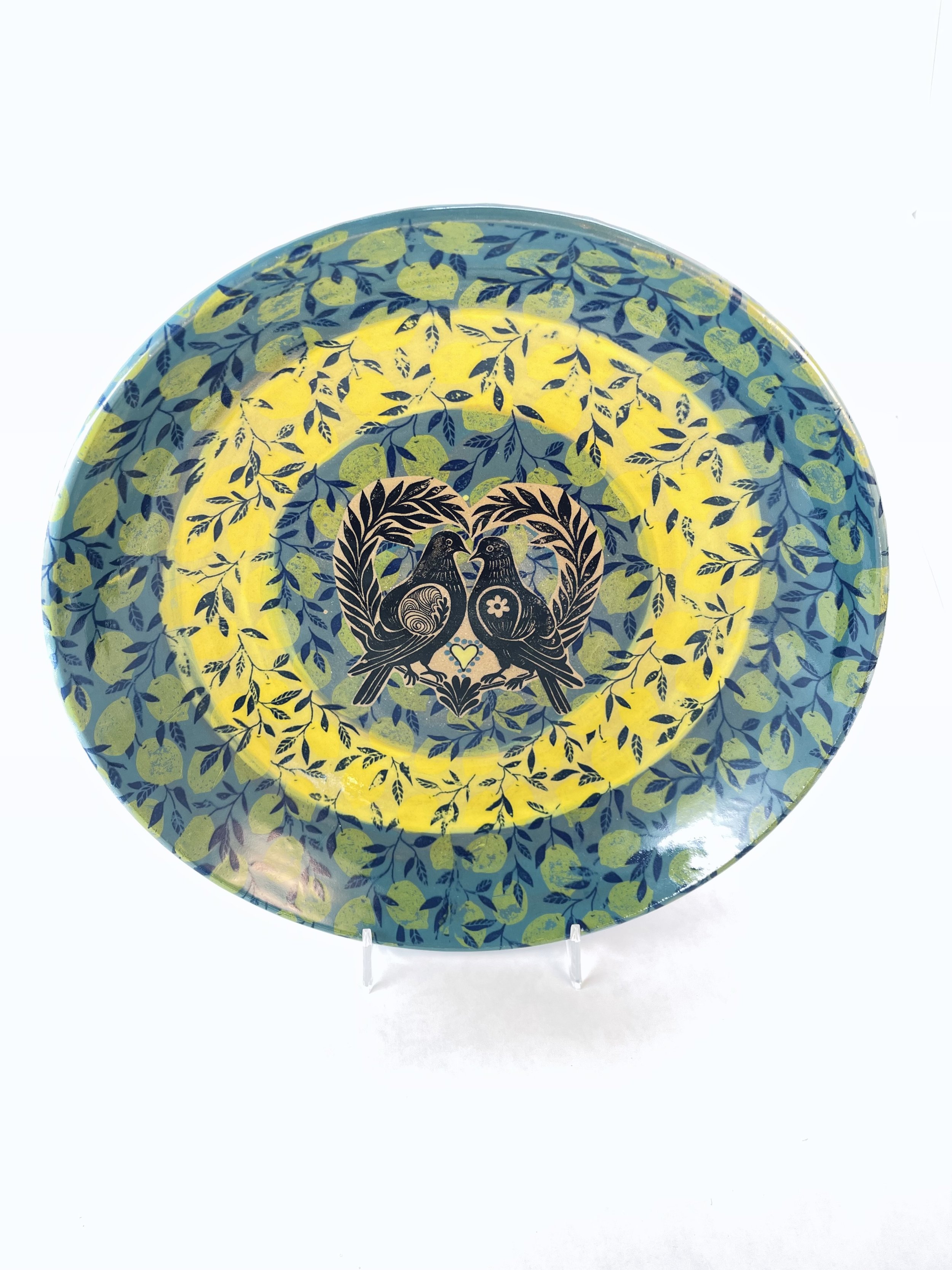 Duo of Love Doves Bowl