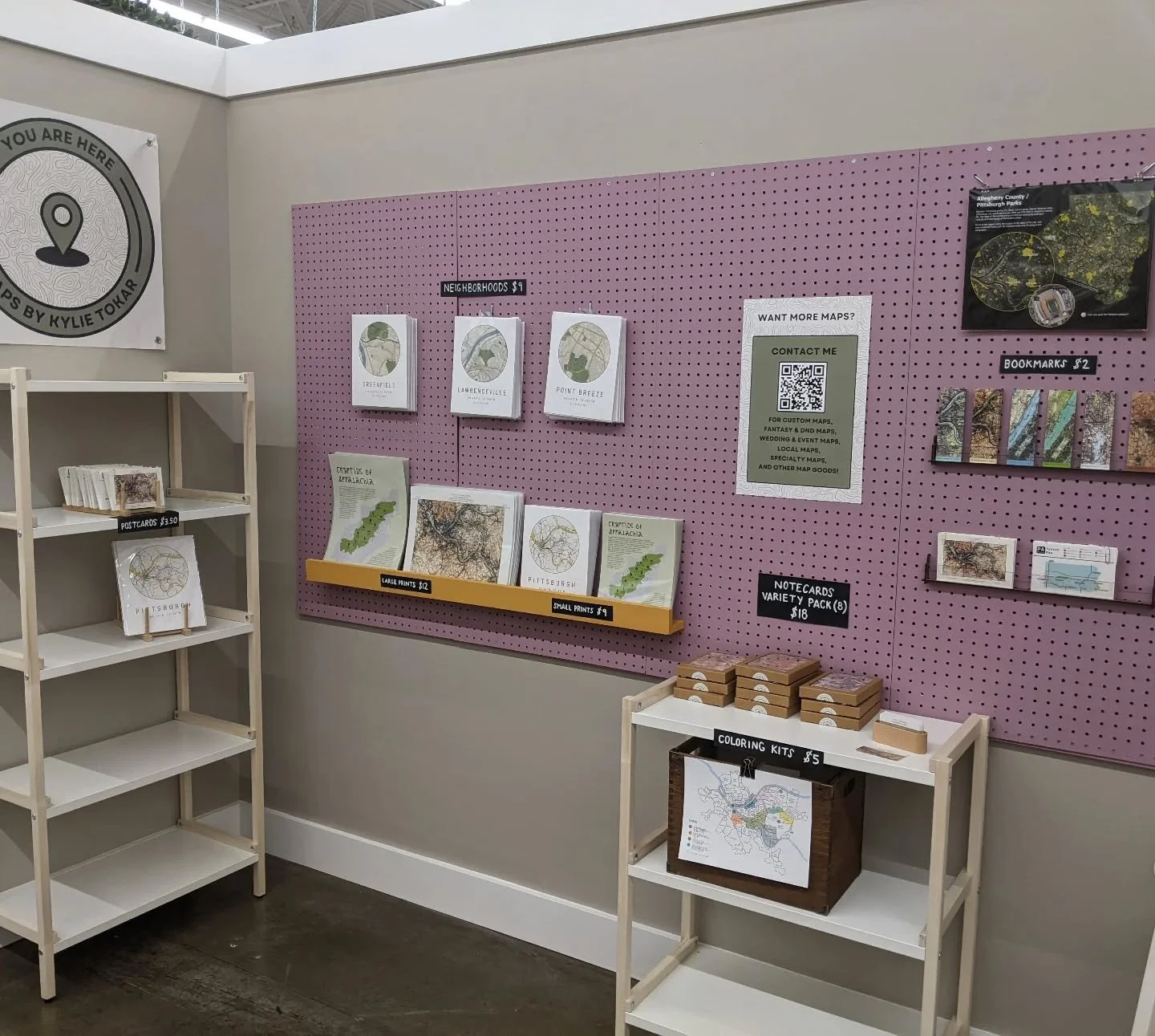 Come visit booth A6 at @paintedtreeboutiques in PGH! Affordable prints of local neighborhoods, funky map gifts and paper goods, and even a coloring kit!