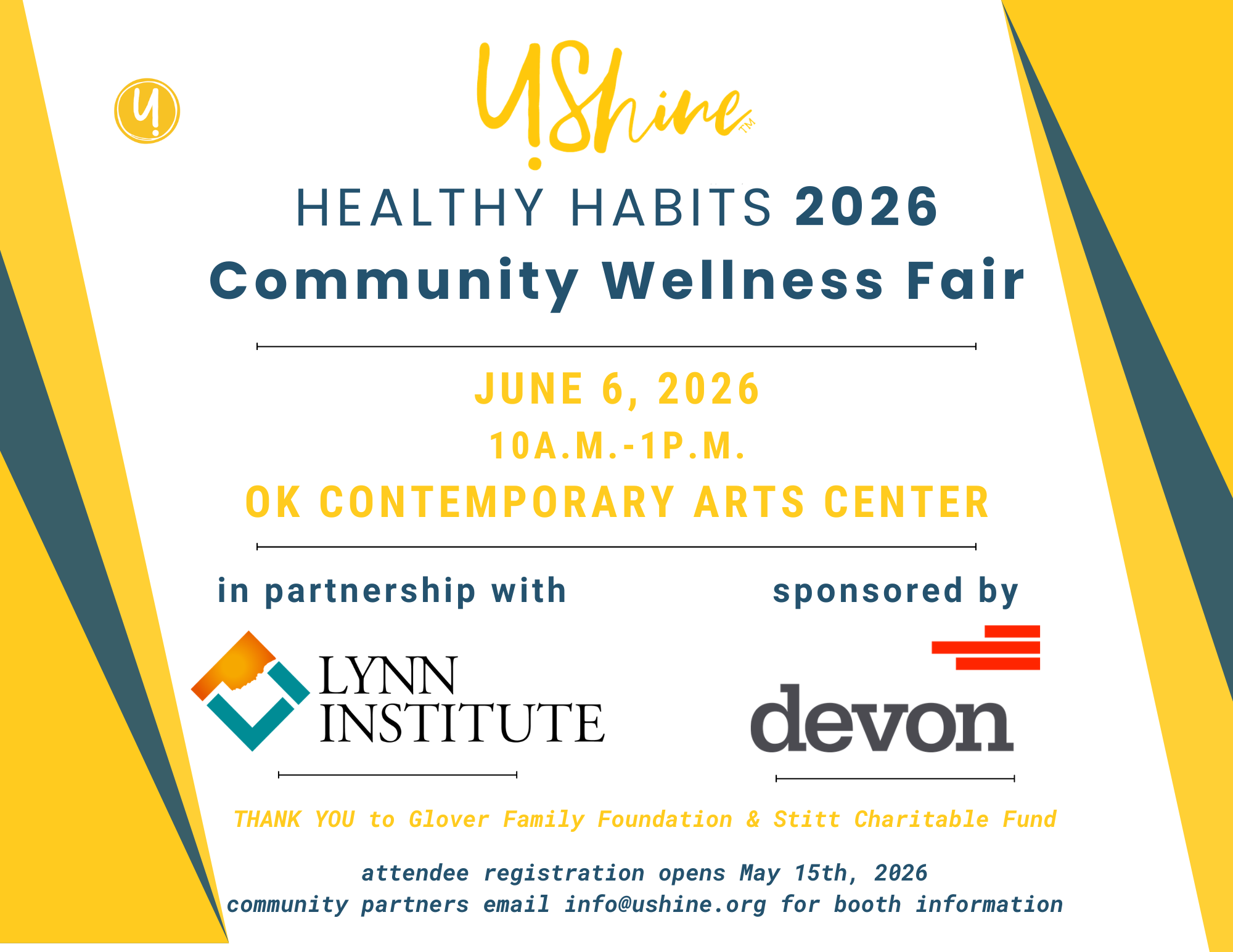 UShine Healthy Habits 2026 Community Wellness Fair