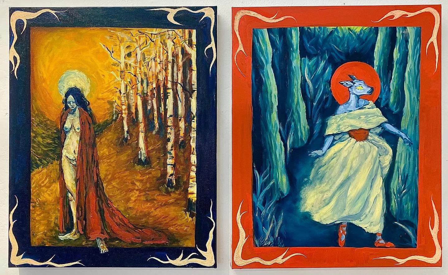 two storybook paintings, zoe finkelman, 2025

oil on canvas. 

#oilpainting #oilpainter #painter #art #artsy #artist #painting #oilpaint #aesthetic #artist #artistsoninstagram #spiritual #indieartist #artstudent #artschool #visualarts #classical #vis