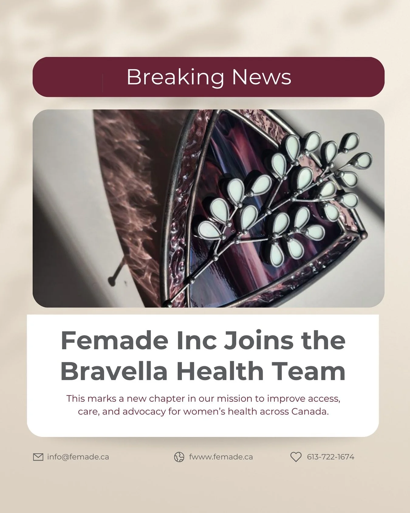✨ We&rsquo;re thrilled to share some exciting news! ✨

Femade has officially joined @bravellahealth , a Canadian leader in women&rsquo;s health and perimenopause care. This marks a new chapter in our mission to improve access, care, and advocacy for 