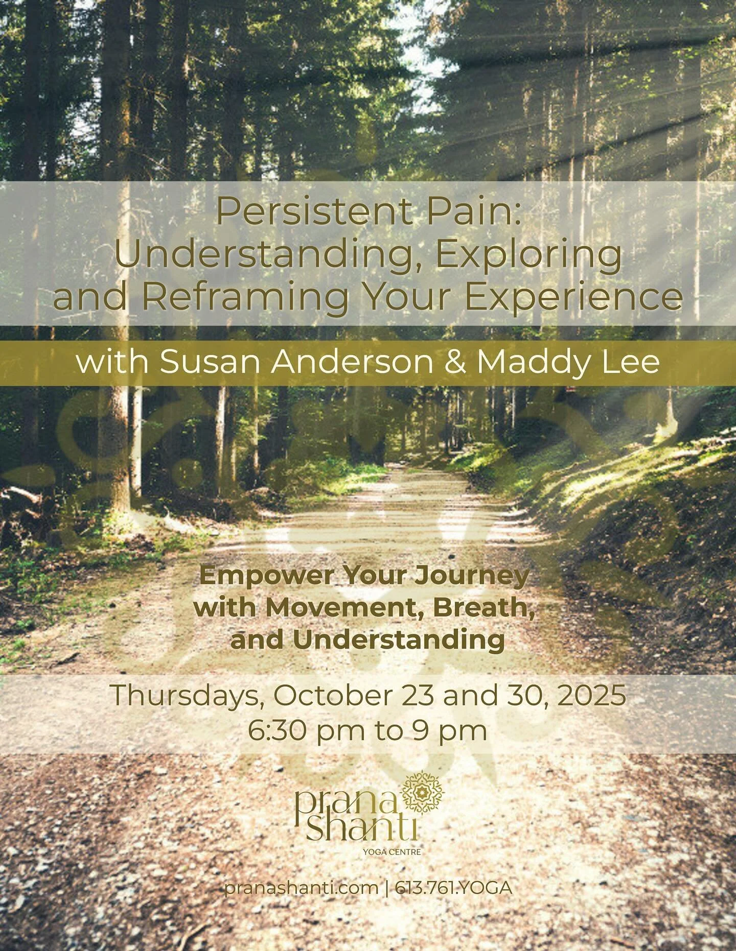 Living with persistent pain? You&rsquo;re not alone. 

Nearly 8 million Canadians experience pain that lasts longer than 3 months - and it&rsquo;s not always about a &ldquo;tissue issue&rdquo;. 

Join Femade&rsquo;s Madison Lee and PranaShanti yoga t