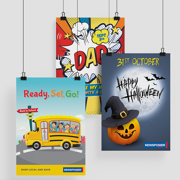 Retail In store Promotional Posters