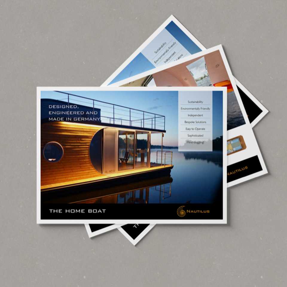 A5 postcard Boat Show Promotion