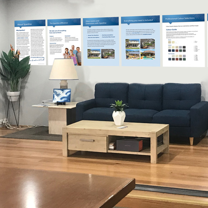 Display graphics for commercial office
