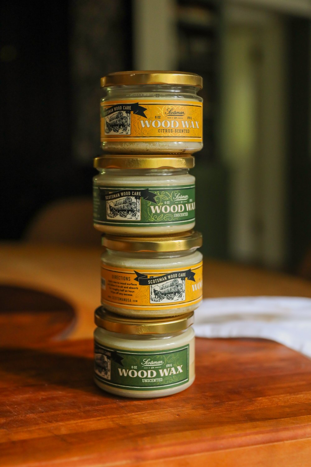 Scotsman Wood Care Labels // Packaging + Illustration
