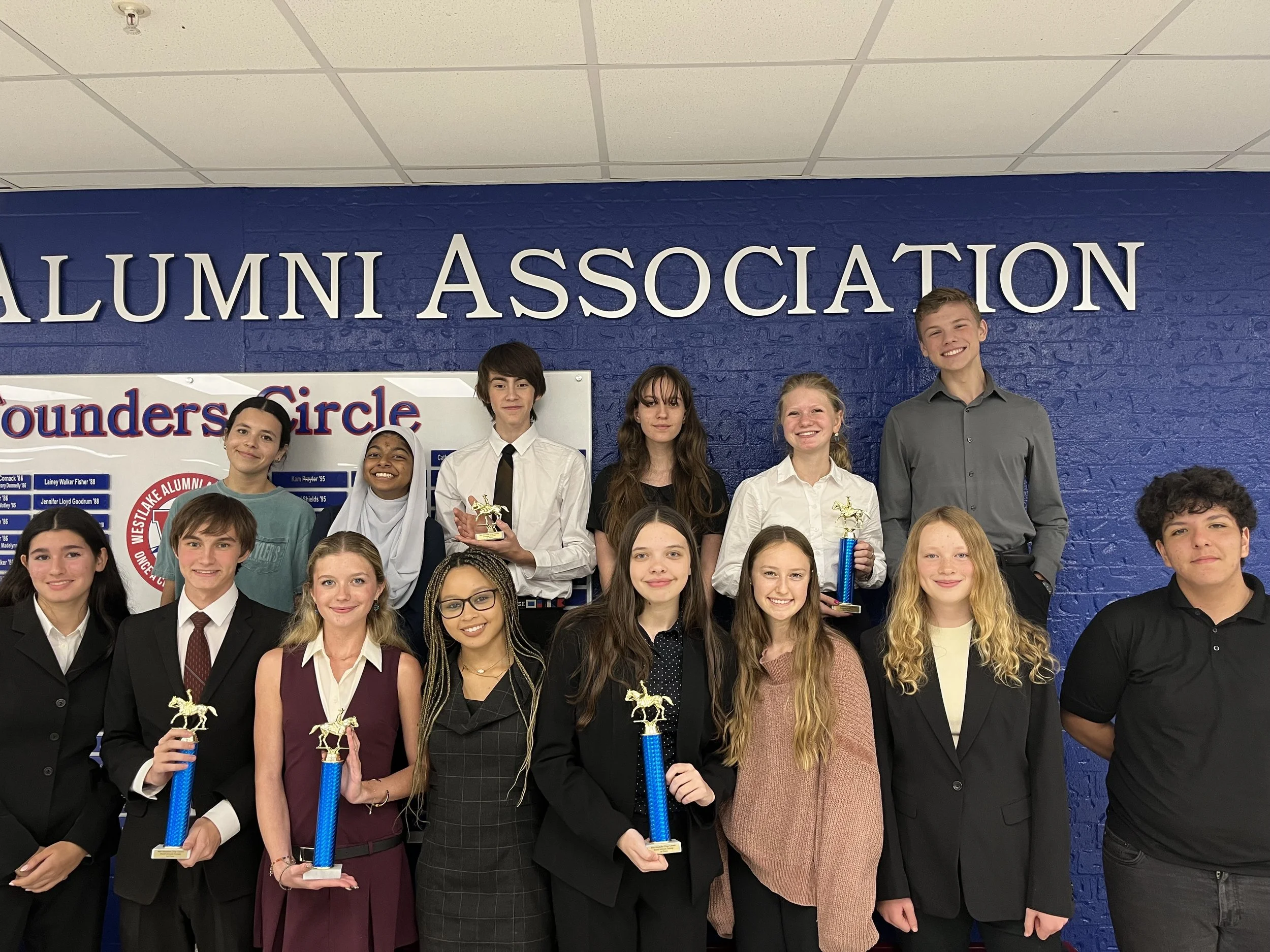 The team at the 2026 Westlake Tournament! We won 3rd Place Overall Sweepstakes!