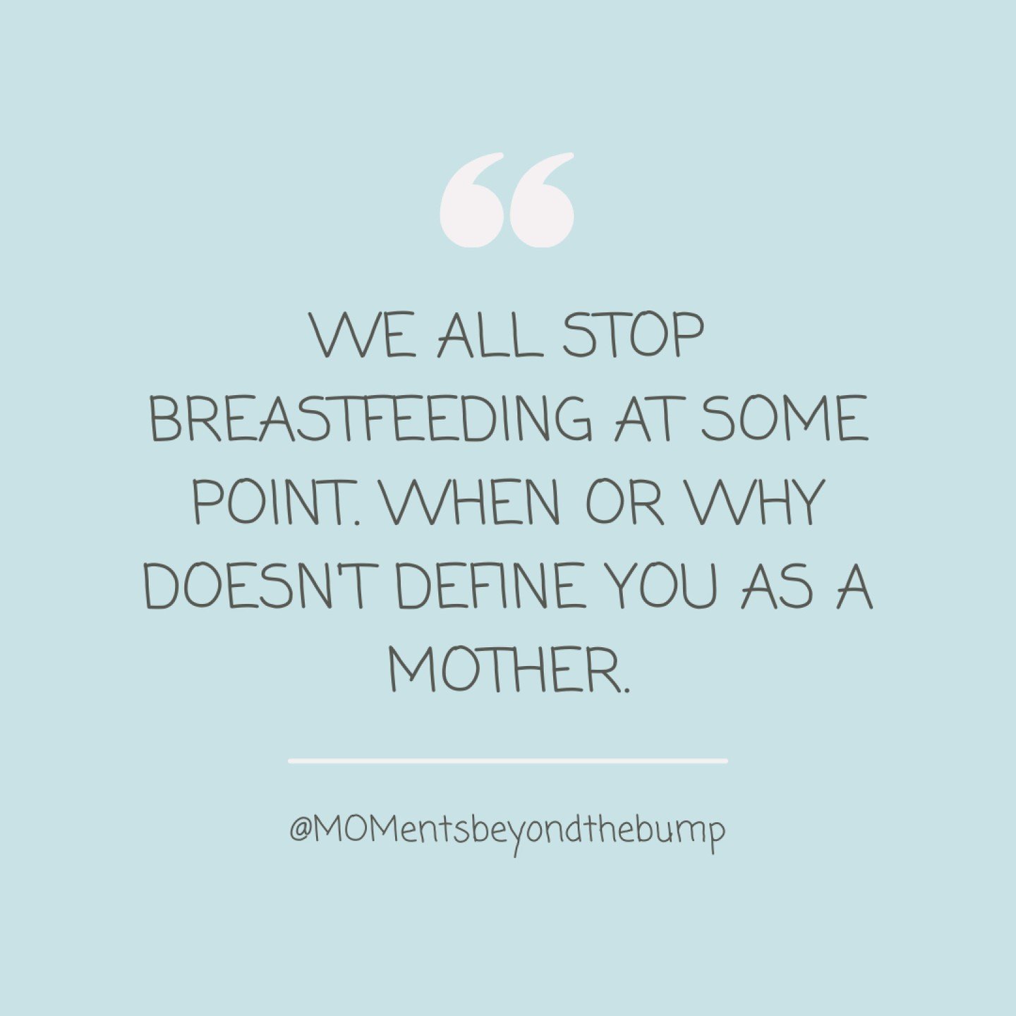 Piggy backing off of yesterday's post...

When or why you stop breastfeeding doesn't 👏🏼 define 👏🏼 you 👏🏼 as 👏🏼 a 👏🏼 mother!

👉🏻Maybe you're going back to work and don't want to have to deal with pumping...

👉🏻Maybe you've had mastitis s