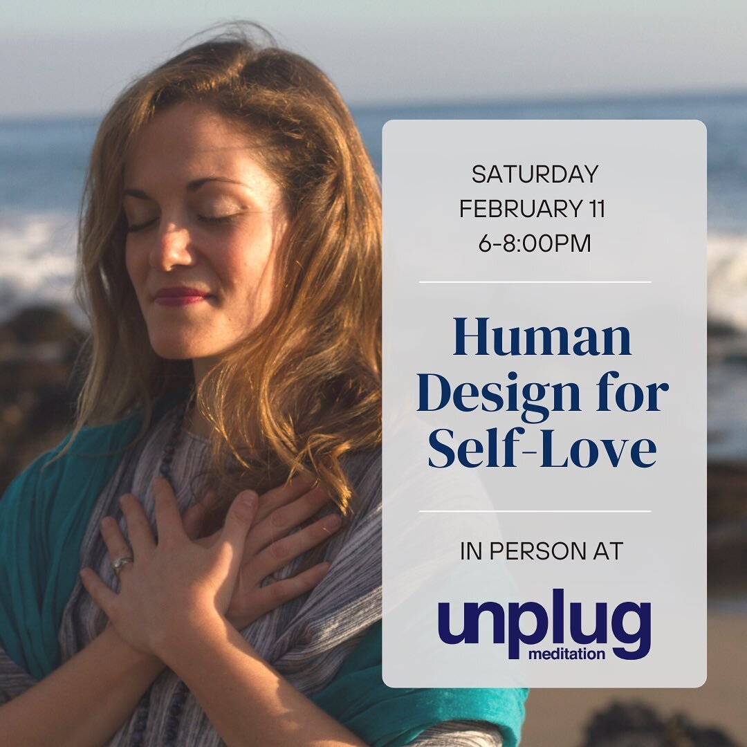 LA friends! Join me (in person!!) at @unplugmeditation for a special Human Design for self-love 🫶🏻 workshop!!

You&rsquo;ll learn the basics of your Human Design bodygraph and how to step more fully into self-love, based on the unique mechanics of 