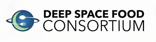 Logo of Deep Space Food Consortium with a stylized planet and fork