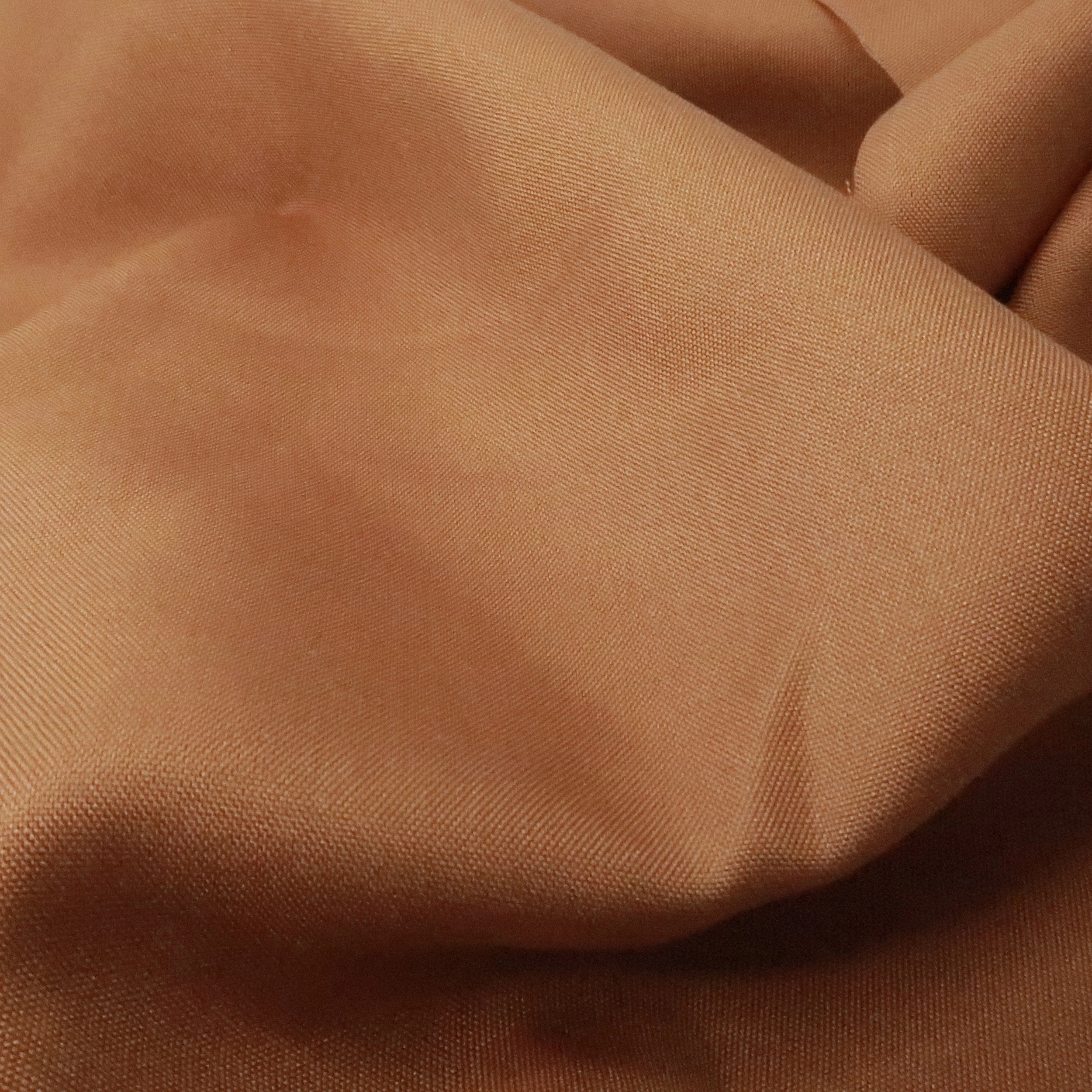 Warm copper silk suiting fabric