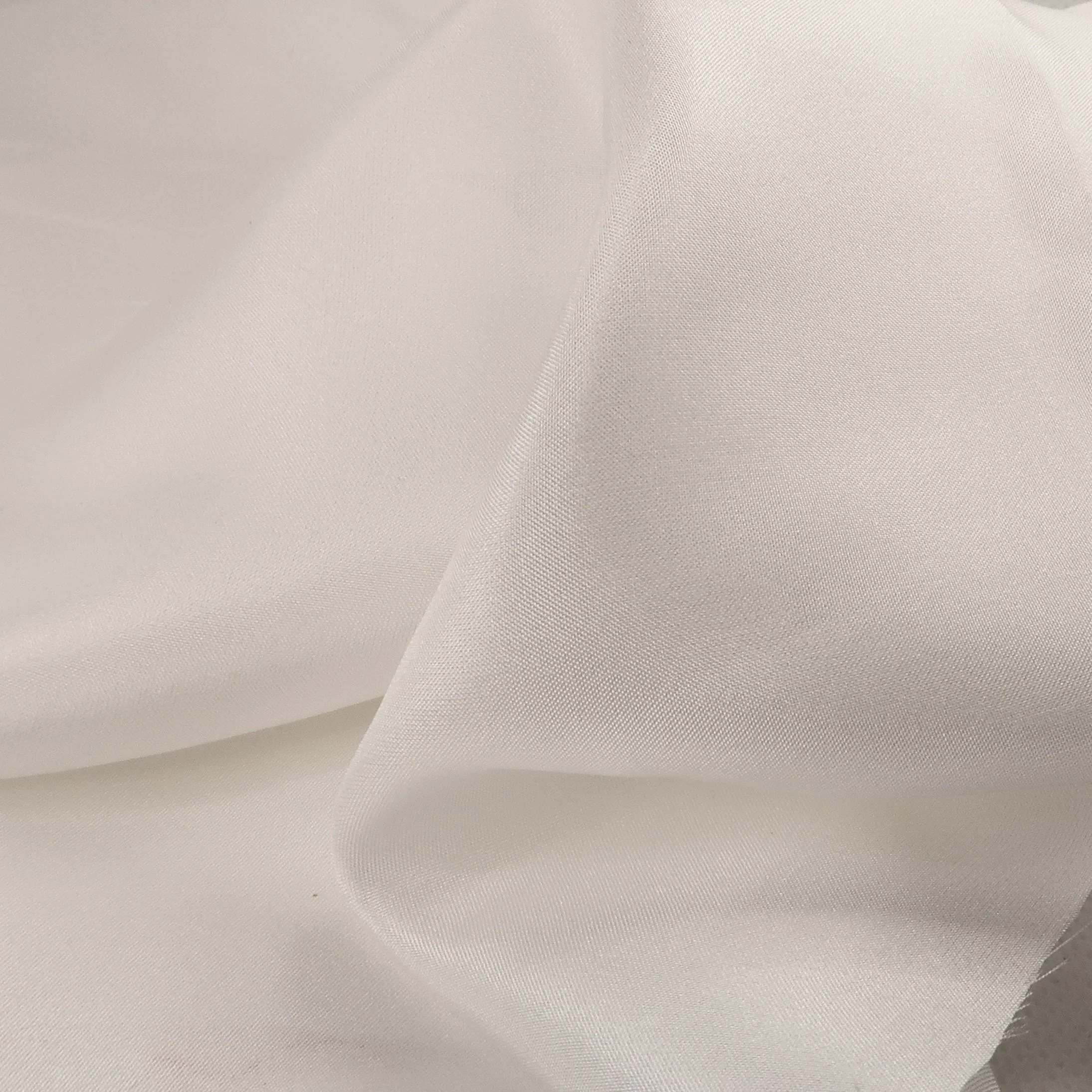 Ivory silk habotai fabric
