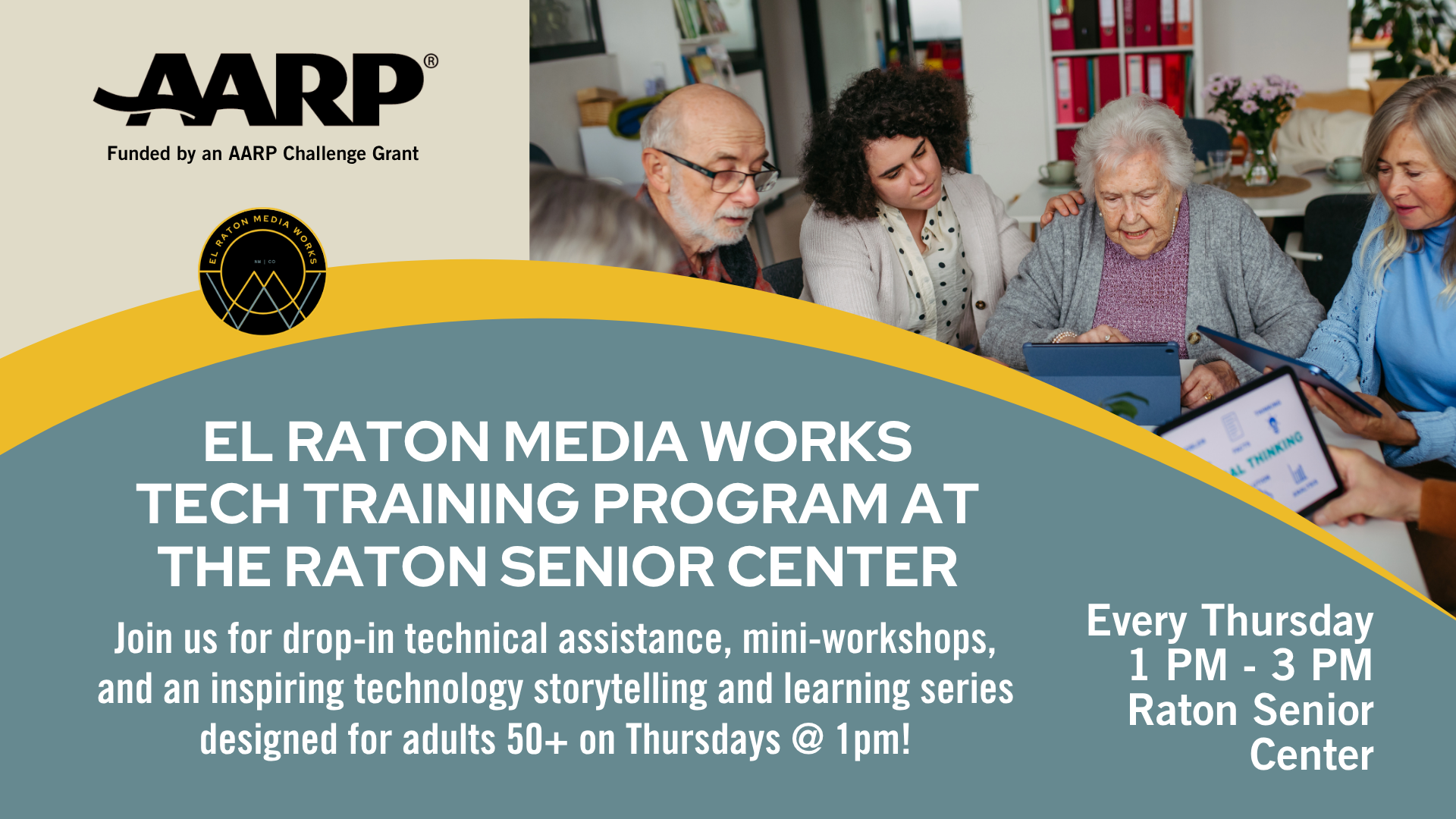 El Raton Media Works Tech Training Program at the Raton Senior Center