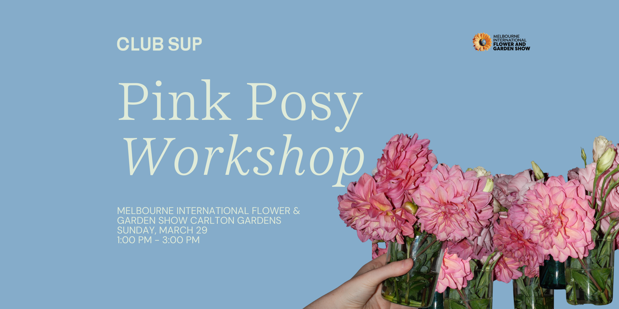 Pink Posy Workshop - Melbourne International Flower &amp; Garden Show