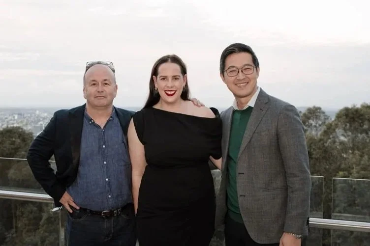 John Fraser AO, Hannah Marrinan and Jacky Suen