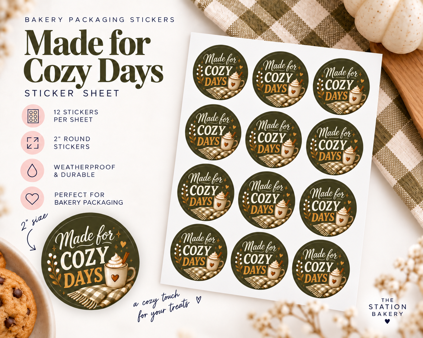 Made for Cozy Days Sticker Sheets