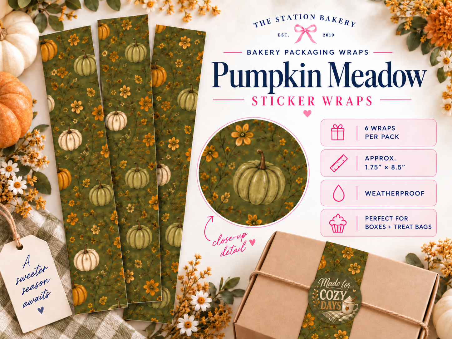 Pumpkin Meadow Sticker Wraps