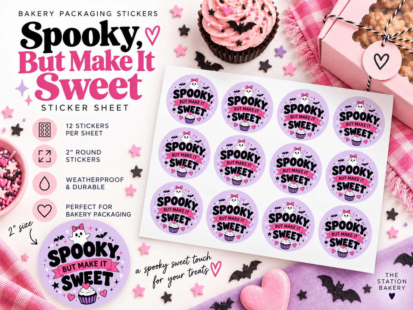 Spooky But Make it Sweet Sticker Sheets