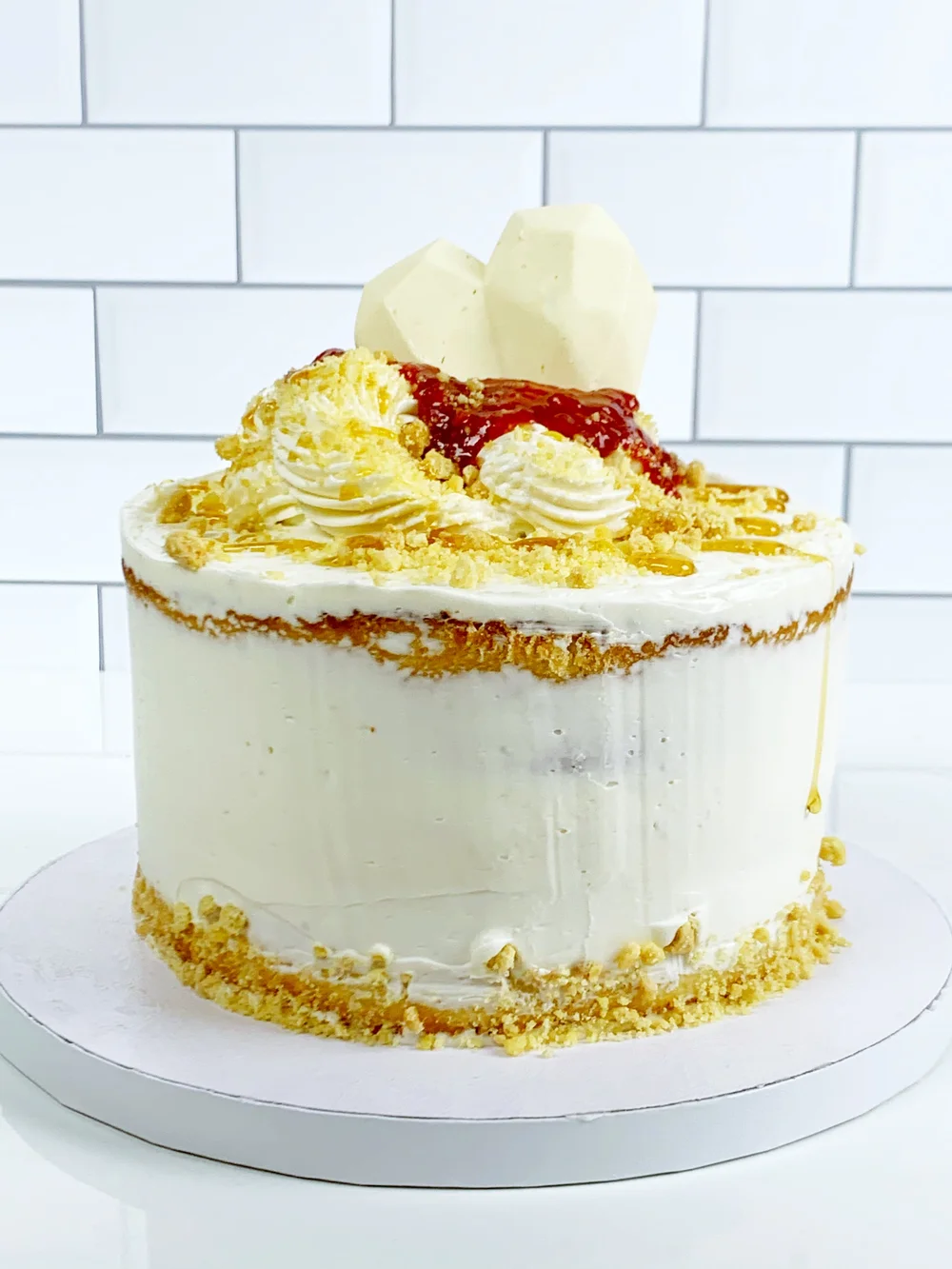 Lemon Berry Honey Butter Crunch Cake — The Station Bakery