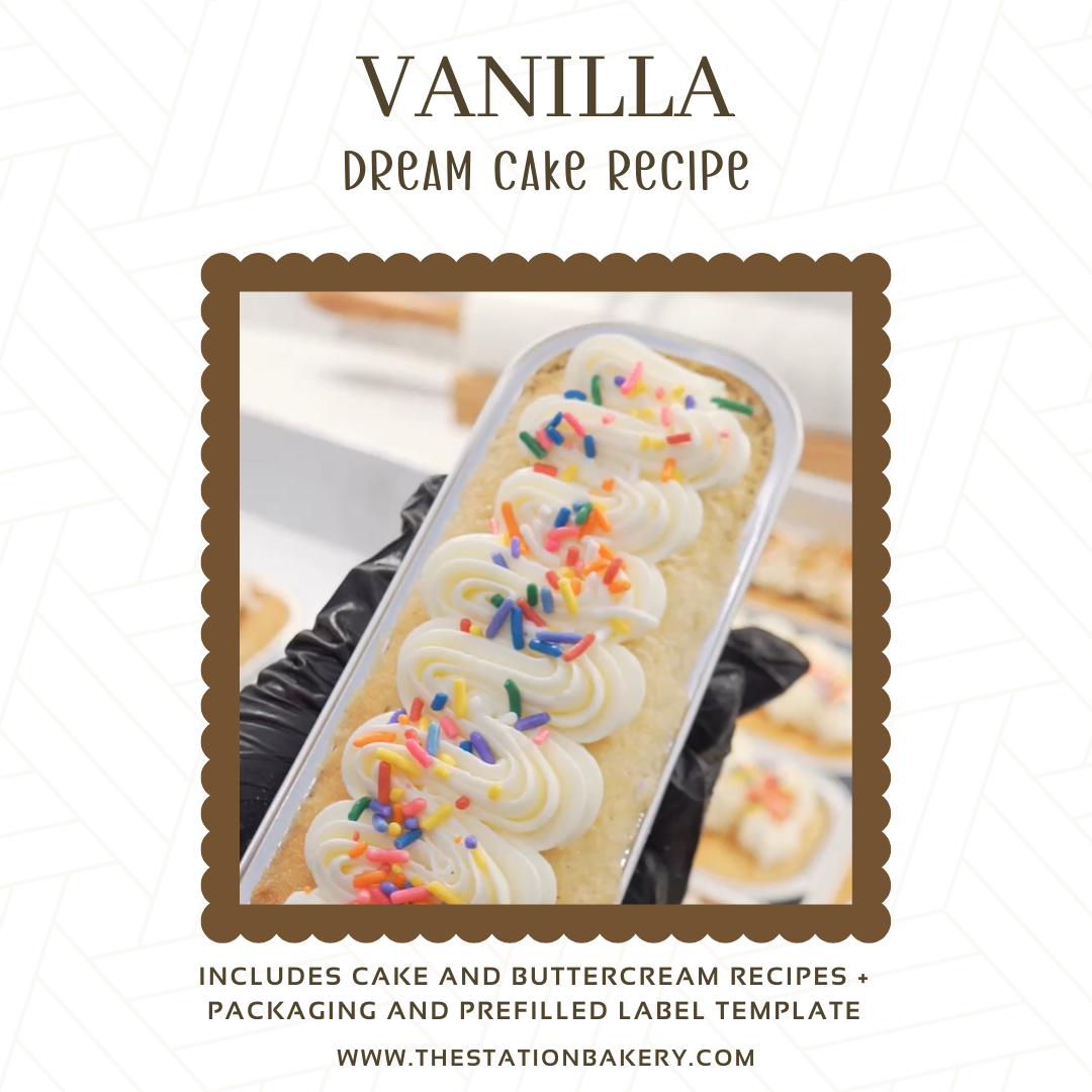 Vanilla Mini Cake + Buttercream Recipe