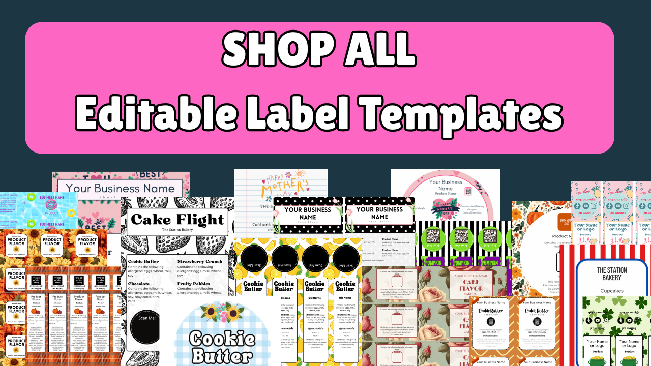 Free Cake Labels Printable
