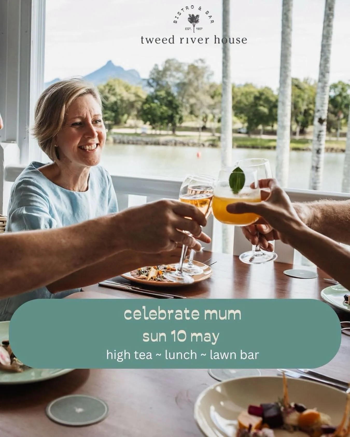Treat mum to a memorable Mother's Day at Tweed River House. Choose from a morning high tea, 3-course lunch, or a leisurely drink and snack by the river.