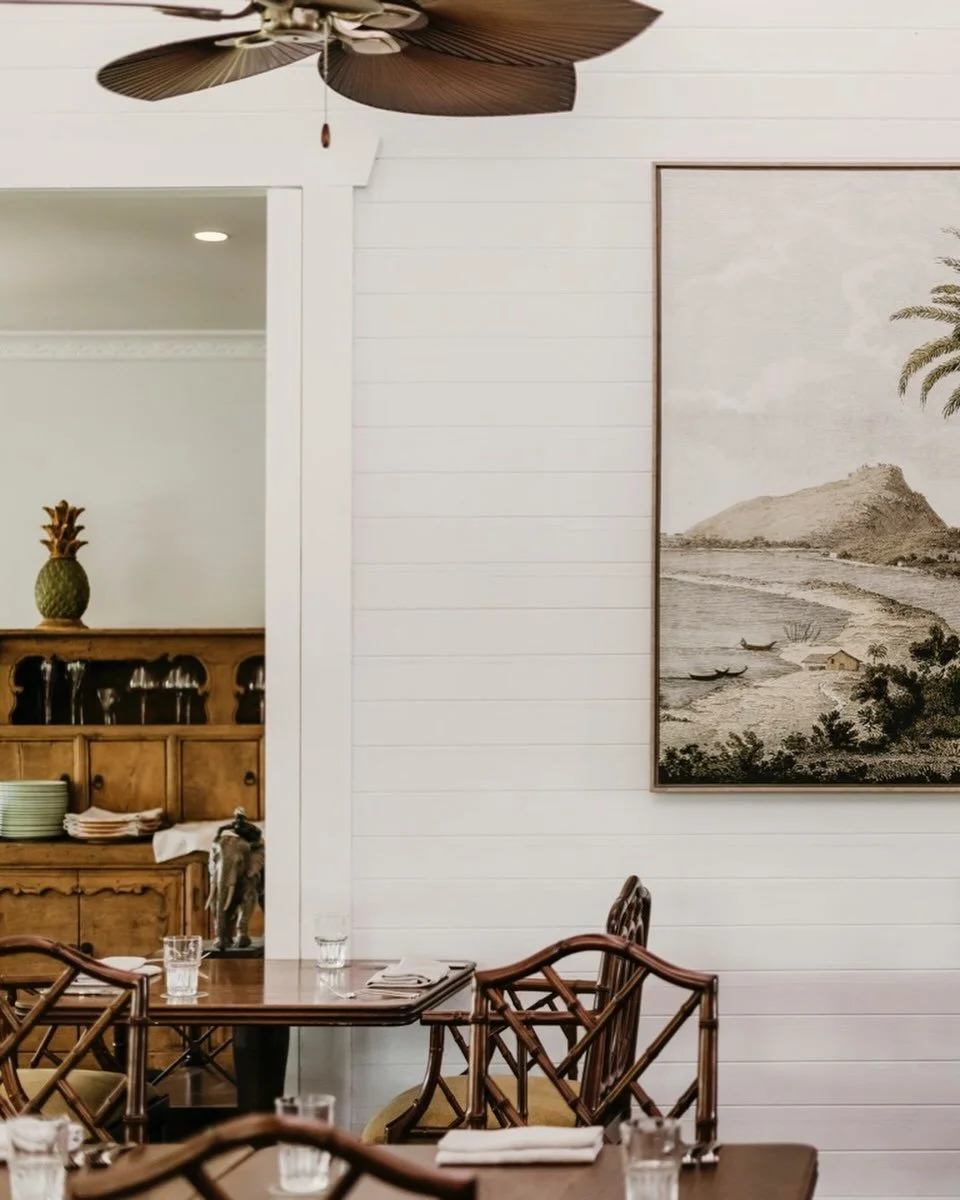 The calm and serene tones in the dining room make for a delightful dining experience